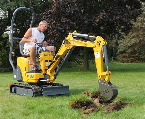 smallest excavators mini